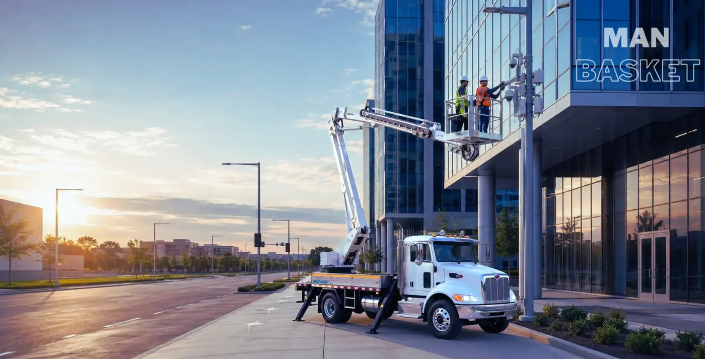 Man basket aerial work platform